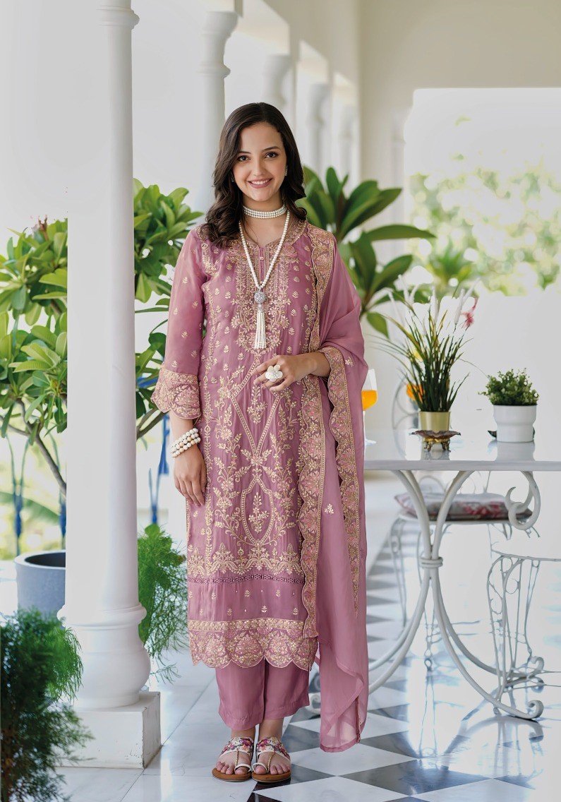 Fully Stitched Suits - Premium Soft Organza