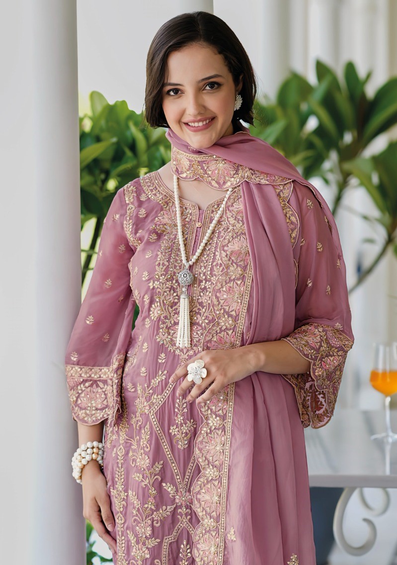 Fully Stitched Suits - Premium Soft Organza