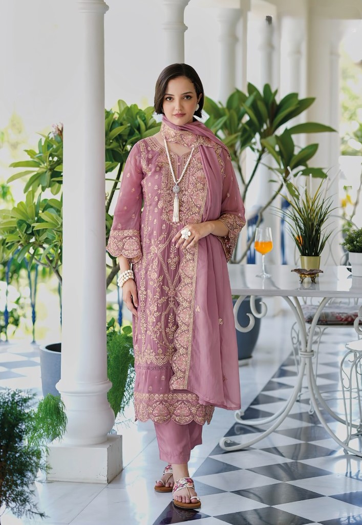 Fully Stitched Suits - Premium Soft Organza