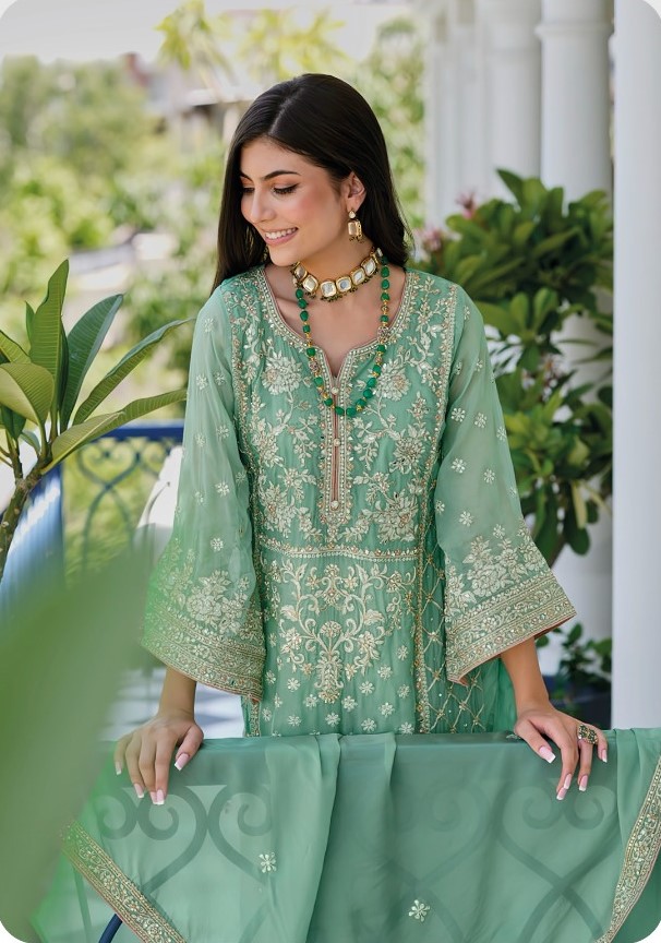 Fully Stitched Suits - Premium Soft Organza