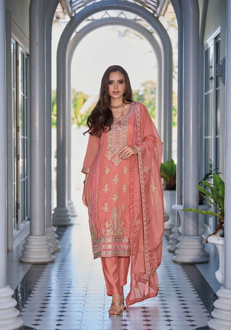 Fully Stitched Suits - Heavy Organza