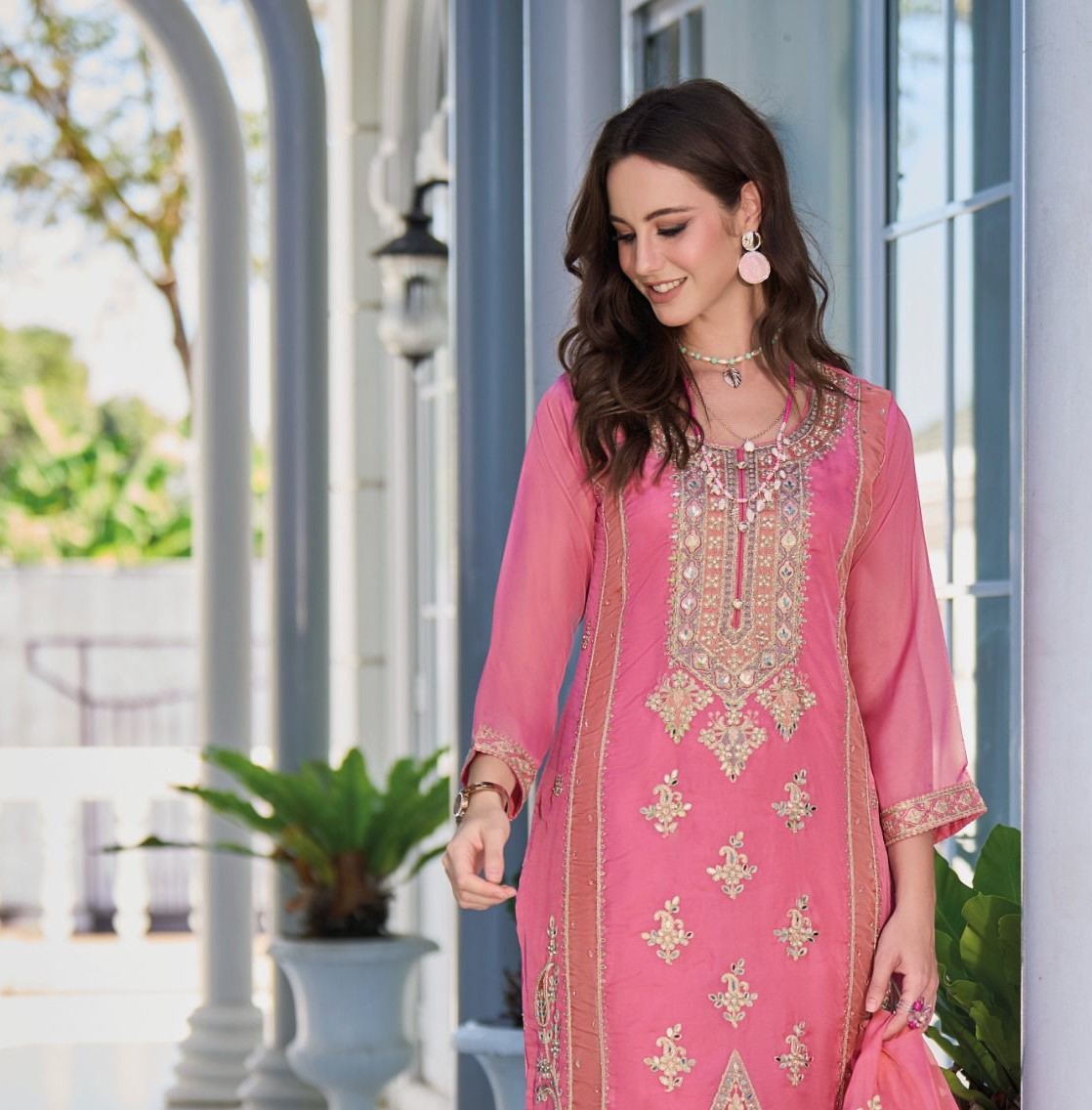 Fully Stitched Suits - Heavy Organza