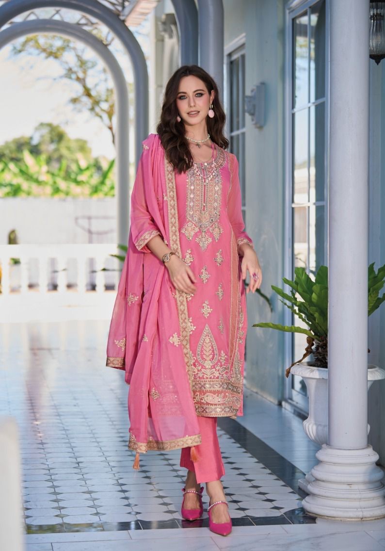 Fully Stitched Suits - Heavy Organza