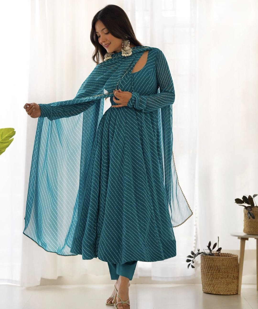 Fully Stitched Anarkali - Georgette