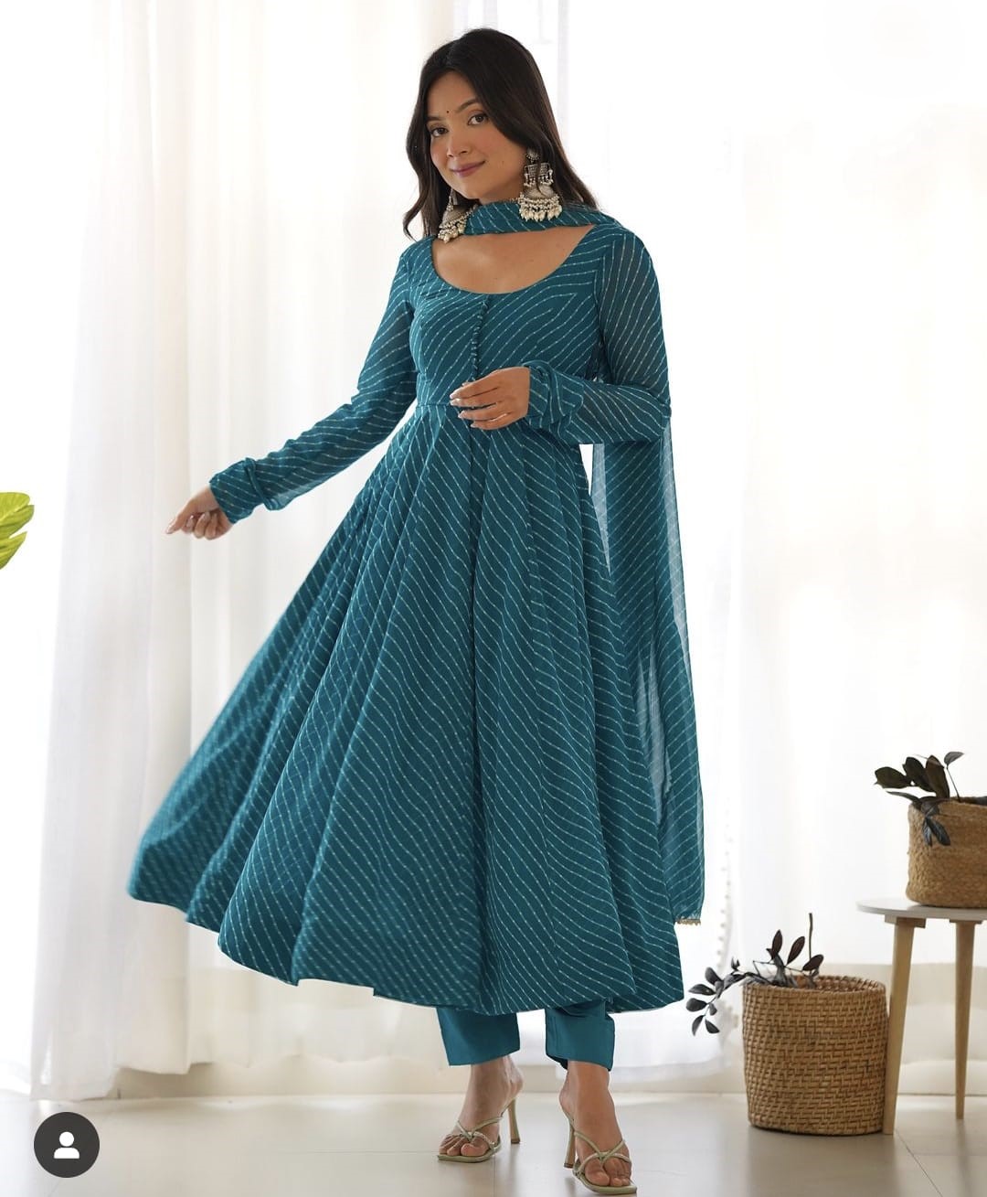 Fully Stitched Anarkali - Georgette