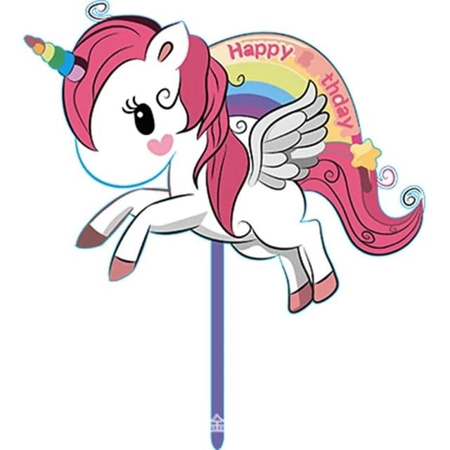 Akrilinis Unicorn smeigtukas 