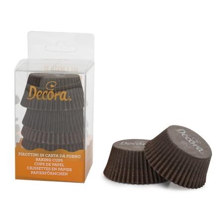 Keksiukų krepšeliai 50x32mm DECORA (75vnt) ruda spalva