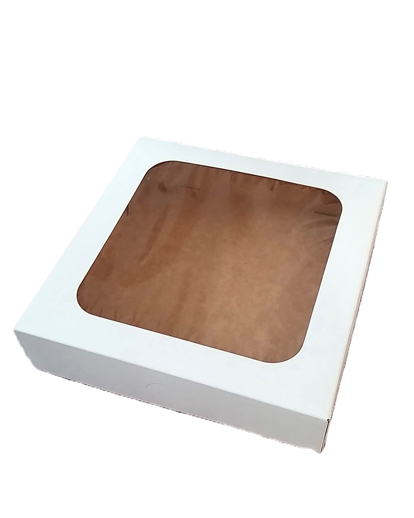 Balta dėžutė su langeliu 25x25x6cm (5vnt)