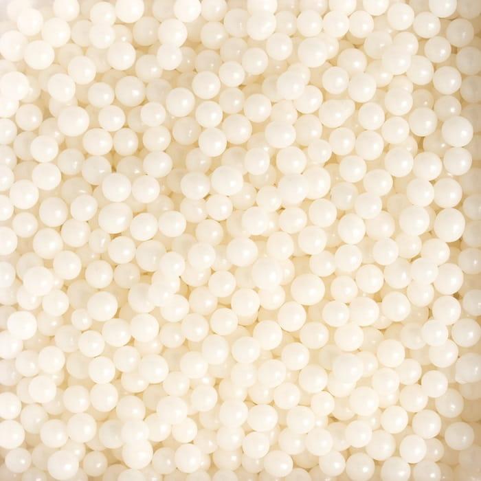 Pabarstukai Biale Perlowe 5mm 50g