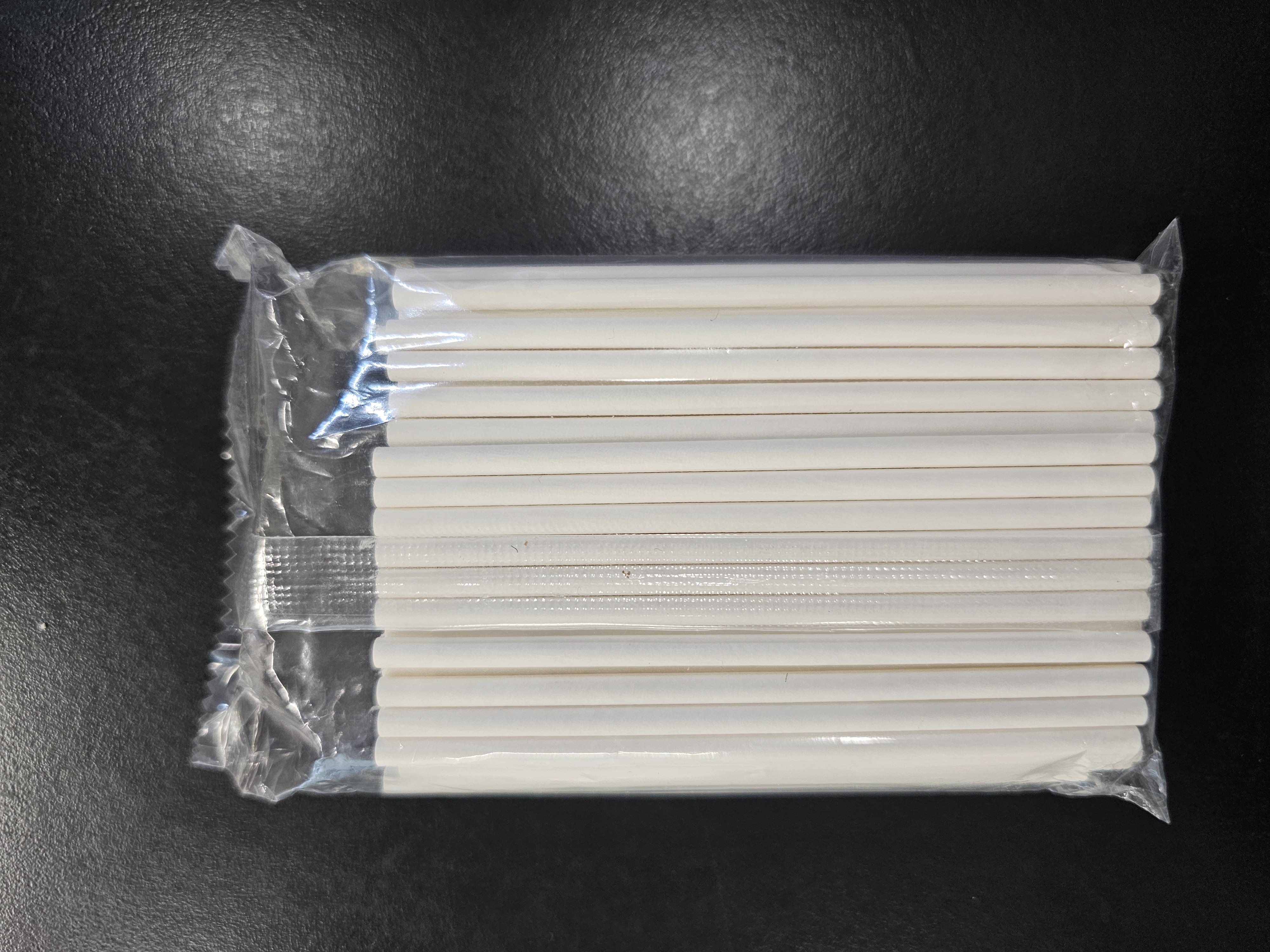 Balti popieriniai Popsų pagaliukai 4x100mm