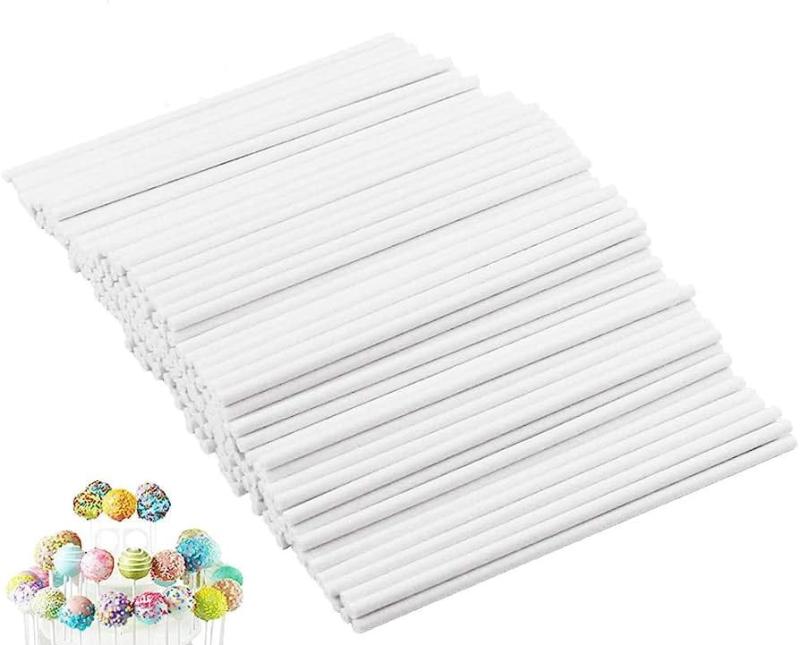 Balti popieriniai Popsų pagaliukai 4x152mm