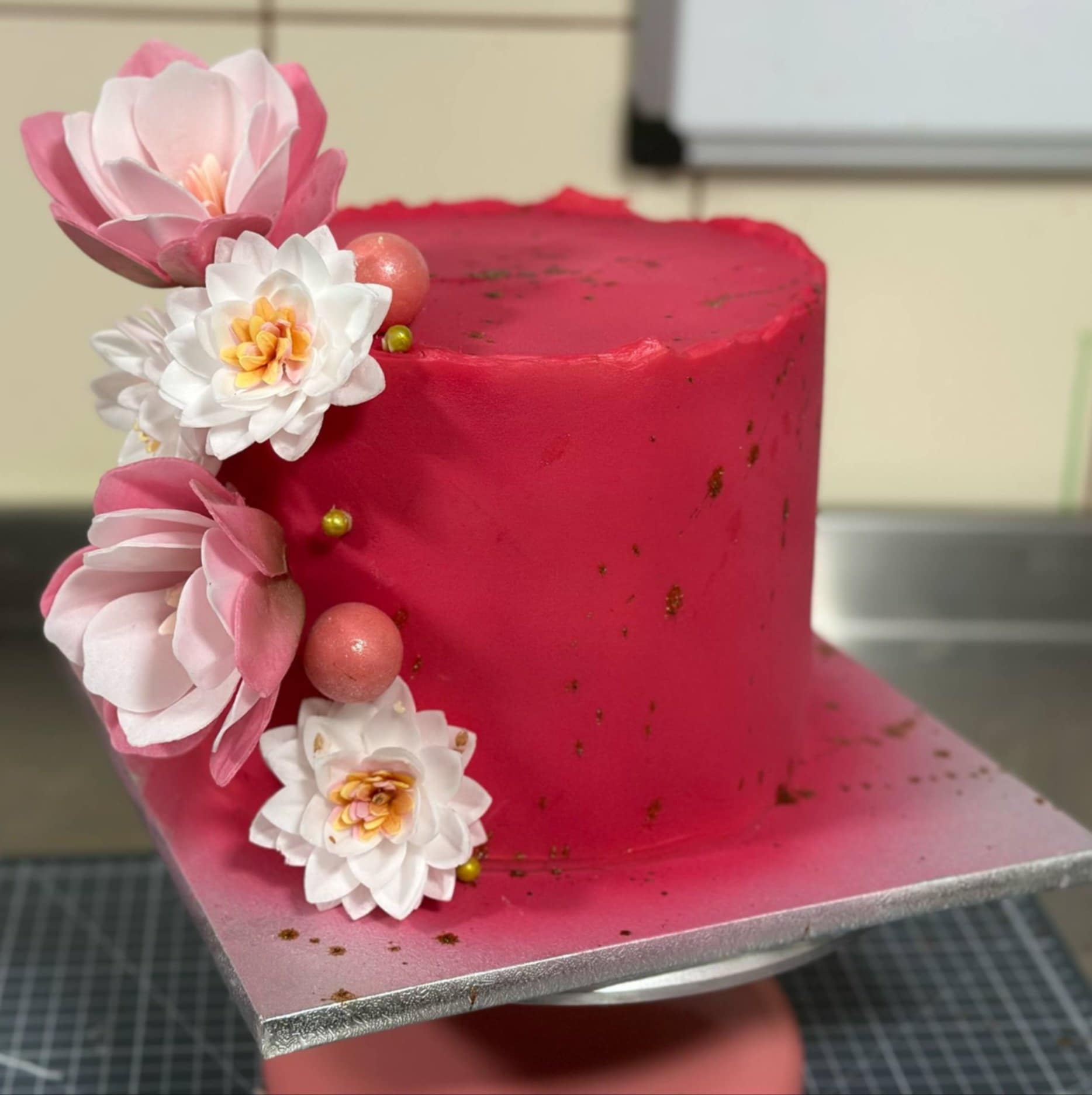 Vaflinė gėlė MAGNOLIJA XL (6vnt)