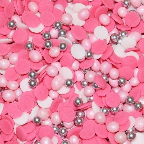 Pabarstukai cukriniai balti/rožiniai mix 50g