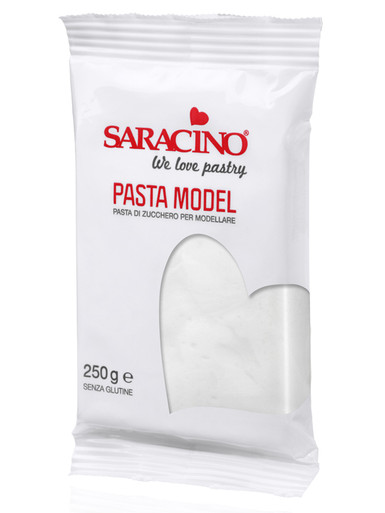 Modeliavimo masė Saracino 250g balta spalva