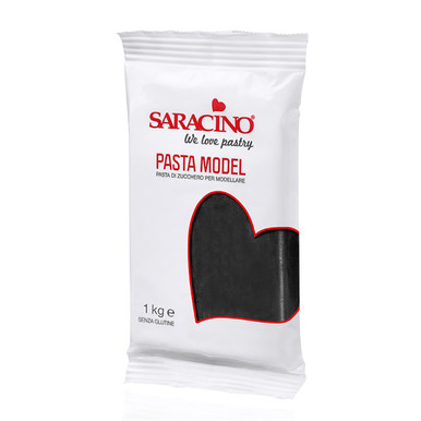 Modeliavimo masė Saracino 1kg juoda spalva