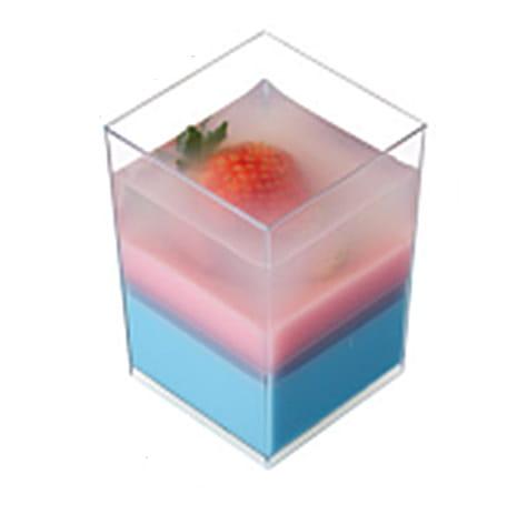 Indeliai desertui kvadratiniai tiesūs 170ml/25vnt