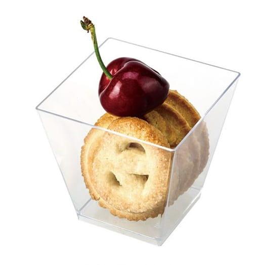 Indeliai desertui/užkandžiui trapecijos formos 70ml/25vnt