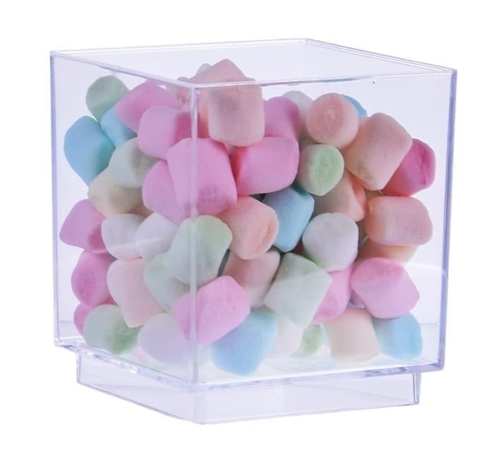 Indeliai desertui/užkandžiui kvadrato formos 70ml/25vnt
