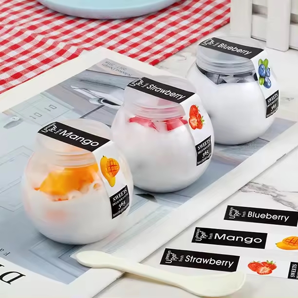 Indeliai desertui/džiovintiems žiedlapiams su dangteliu rutulio formos 160ml/12vnt