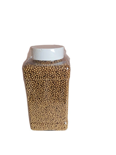 Pabarstukai perliniai/auksiniai 4mm 1kg.