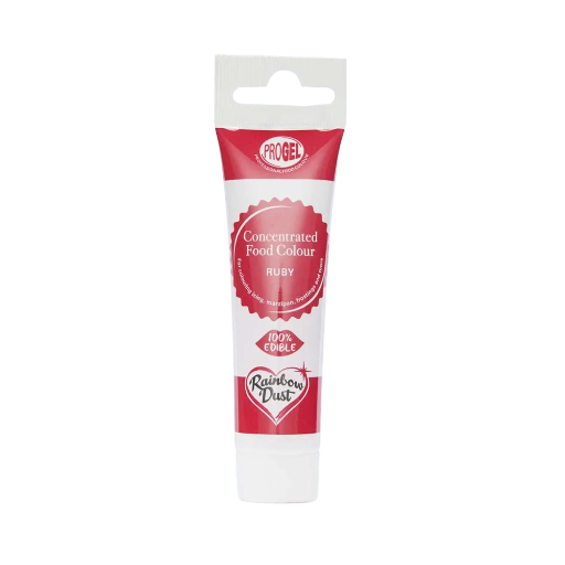 ProGel maistiniai dažai rubino spalva (RUBY) 25g