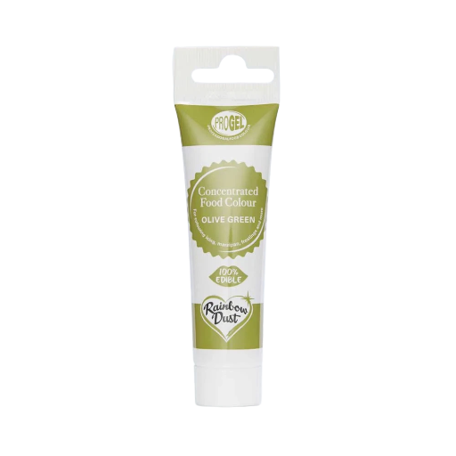 ProGel maistiniai dažai alyvuogių žalia spalva (OLIVE GREEN) 25g