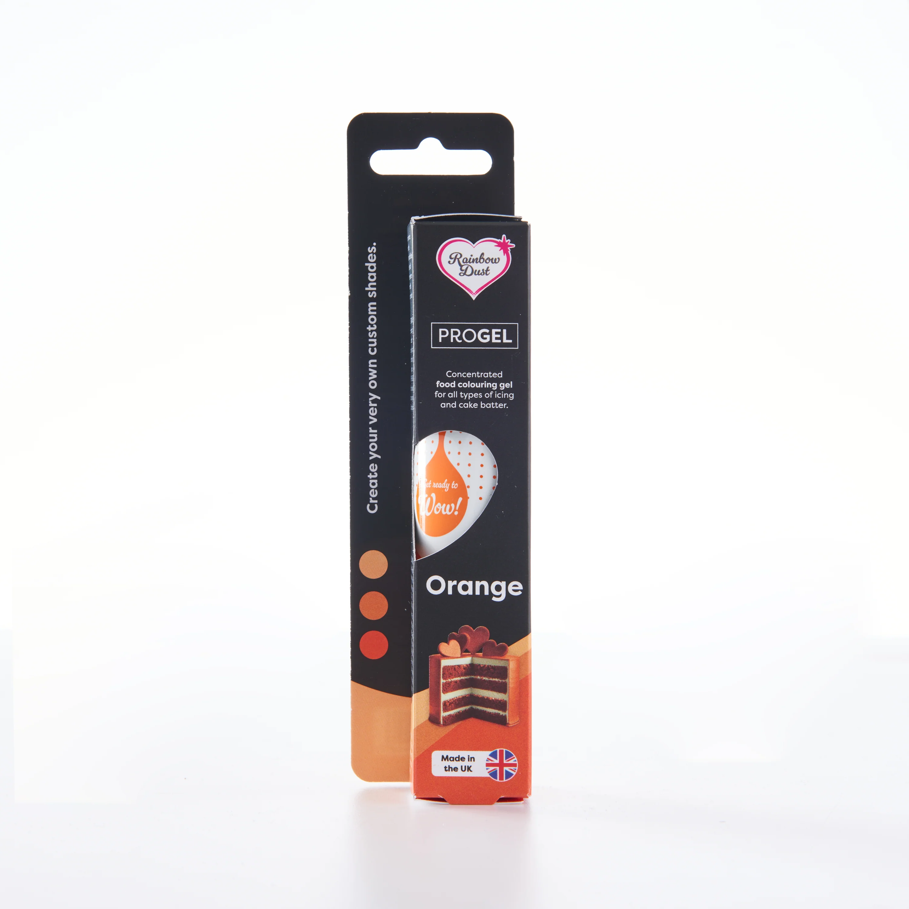 ProGel maistiniai dažai oranžinė spalva (ORANGE) 25g