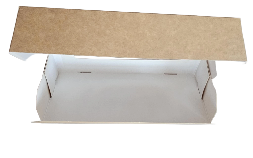 Ruda dėžutė su langeliu 22x9x5cm (5vnt)