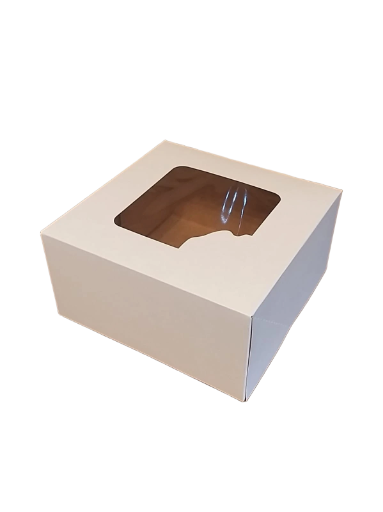 Balta dėžutė su langeliu 22x22x11cm (5vnt)