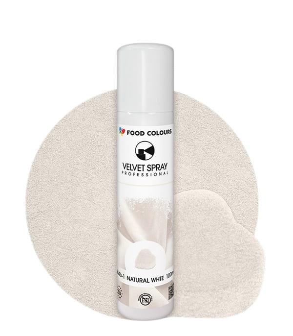 Purškiamas 100ml Velvetas NATURAL WHITE (balta) spalva 