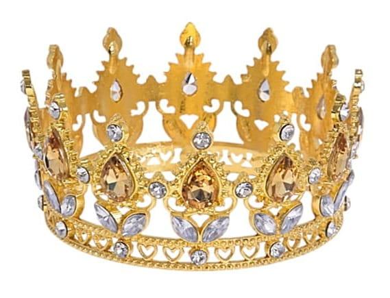 Dekoracija Karūna auksinė 8cm  