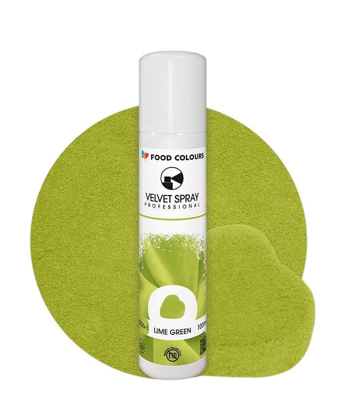 Purškiamas 100ml Velvetas LIME GREEN  (laimo žalia) spalva 
