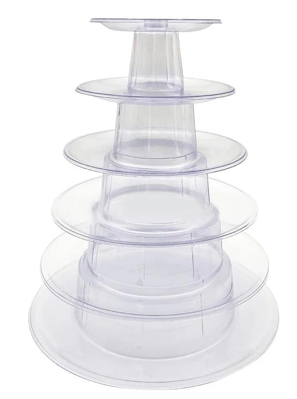 Macarons stovas plastikas 26cm 6 aukštų 