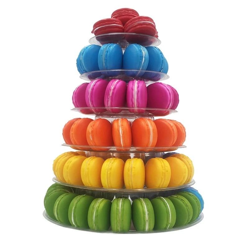 Macarons stovas plastikas 26cm 6 aukštų 