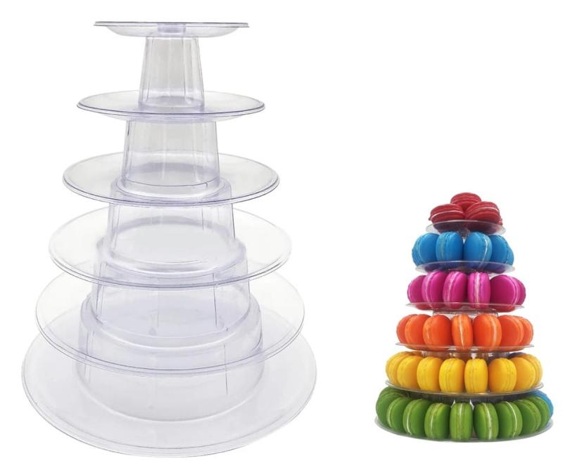 Macarons stovas plastikas 26cm 6 aukštų 