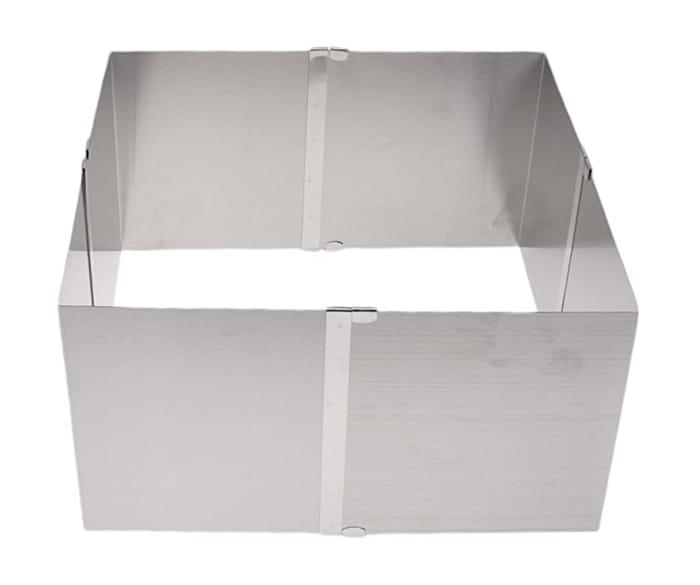 Metalinė torto forma reguliuojamas kvadratas H15cm Land 