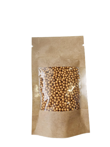 Pabarstukai Tamsaus aukso spalva 4mm 50gr