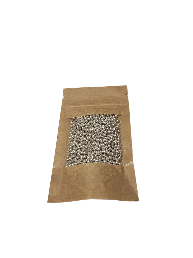 Pabarstukai sidabriniai 4mm 50g