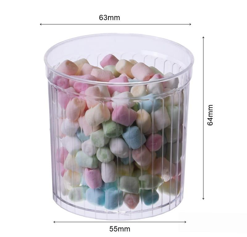 Indeliai desertu suktu krašteliu130ml/25vnt   Walcop