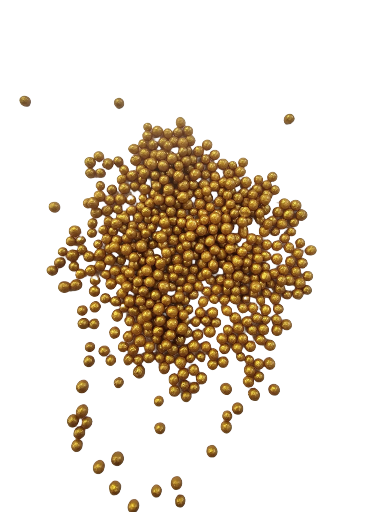Pabarstukai Tamsaus aukso spalva 4mm 50gr