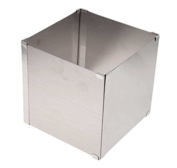 Metalinė torto forma reguliuojamas kvadratas H15cm Land 