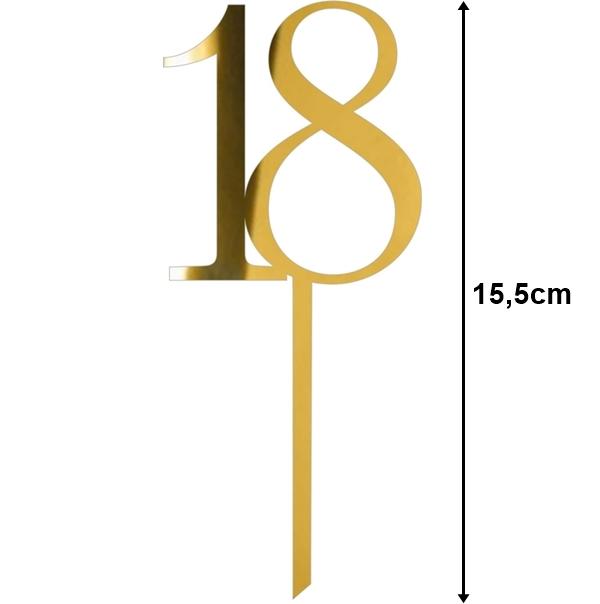 Akrilinis smeigtukas skaičius 18