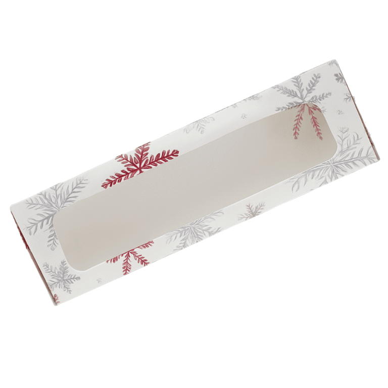 Dėžutė 170x55x55mm balta su snaigėmis