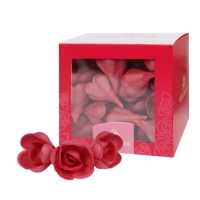 Gėlė Angliška rožė spalva raudona vaflinė (70vnt.pakuotėje)