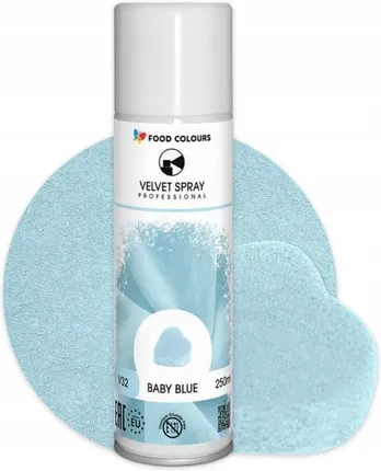 Purškiamas 250ml Velvetas Baby Blue (žydra) spalva