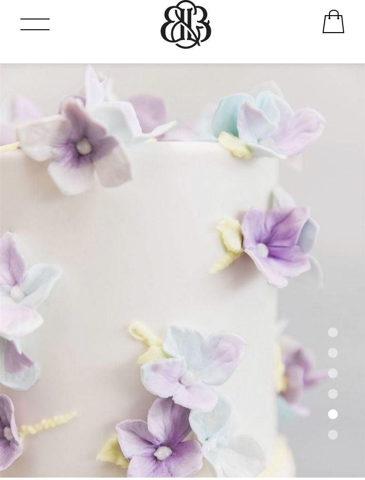 Gėlė Hortenzija cukrinė masė pastelinių spalvų mixsas Rose