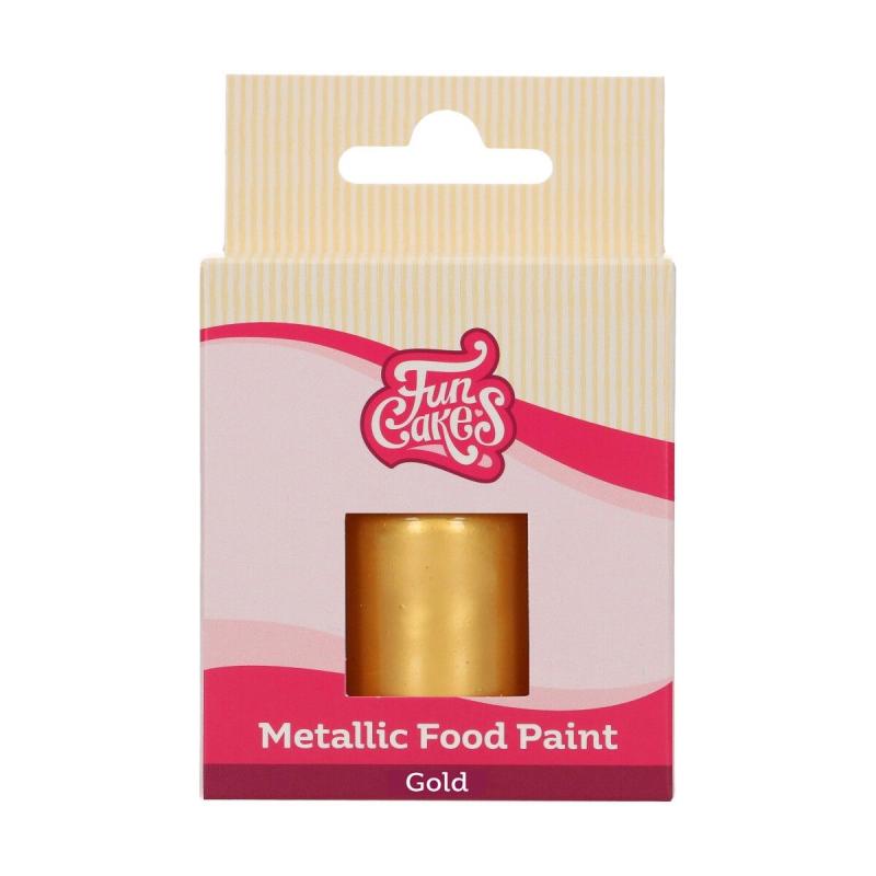 Dažai metalic/gold 30ml Fun Cakes