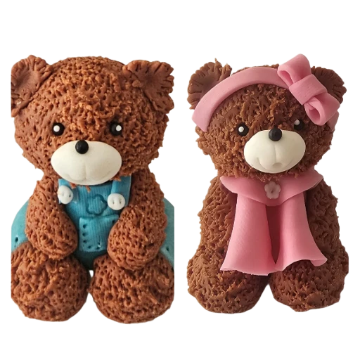 Dekoracija Meškiukas mergytė 3D 