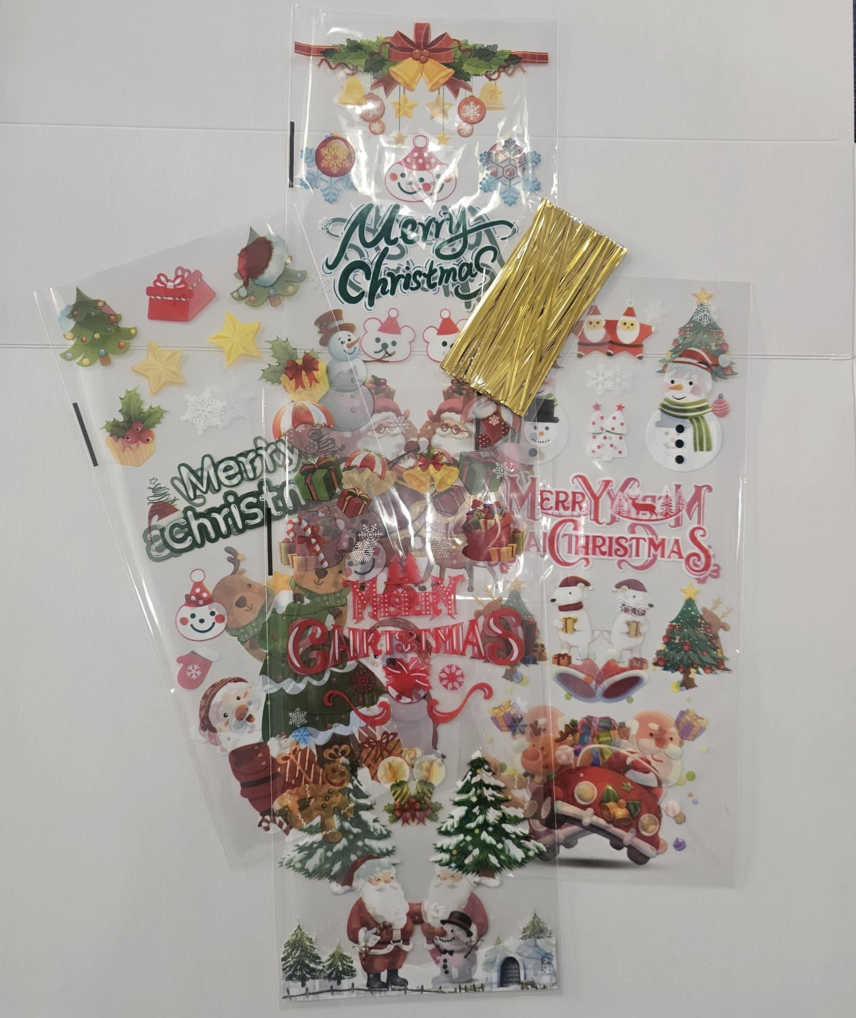 Maišeliai Merry Christmas  12,5x27,5cm (100vnt)