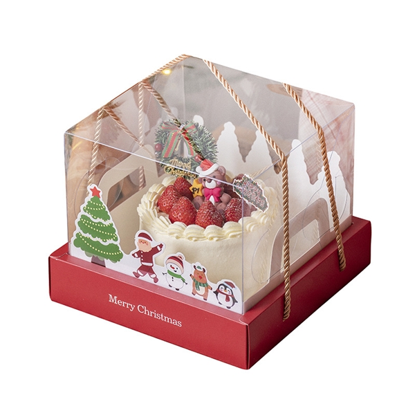 Dėžutė skaidri Kalėdinė
